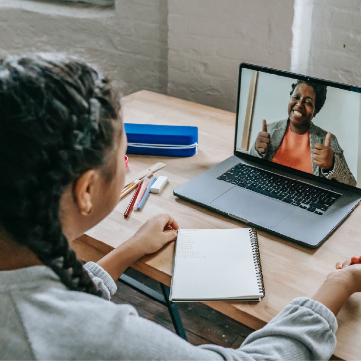 Online therapy or coaching session